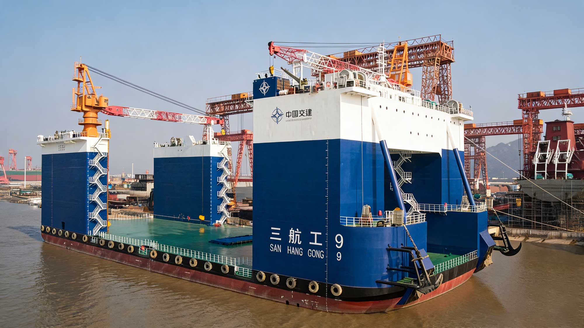 CCCC Third Harbor Engineering 18,000-ton Lifting Semi-Submersible Barge Project